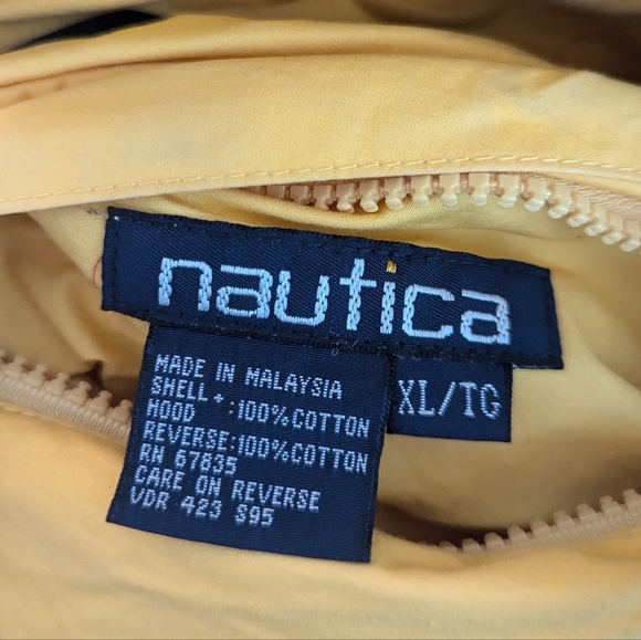 Vintage Nautica Reversible Winter Coat Jacket with collapsible hood size XL - Picture 6 of 6